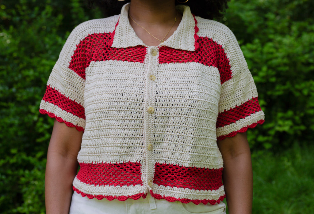 Patron de la Chemisette Iris - crochet