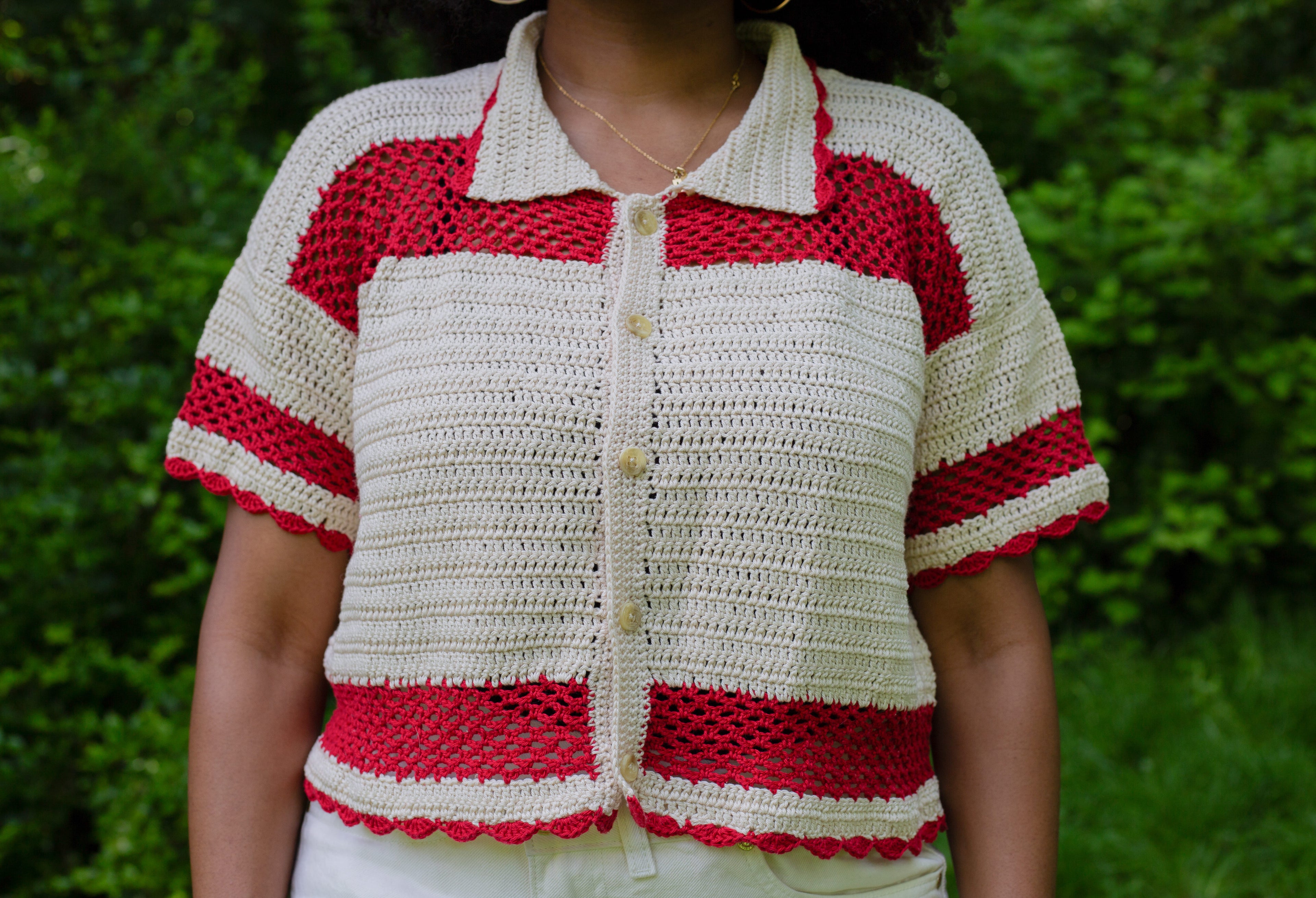 Patron de la Chemisette Iris - crochet